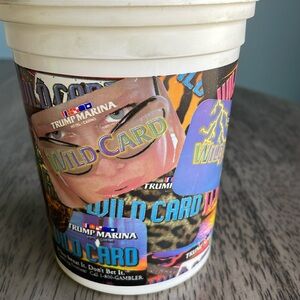 Vintage Trump Marina Casino Coin Bucket - Wild Card